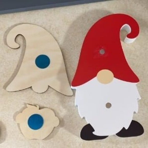 Interchangeable Wooden Gnome Decor Holiday Seasonal Tiered...
